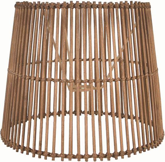 Rattan lamp shade At Home Natural Rattan Small Shade Table Lamp