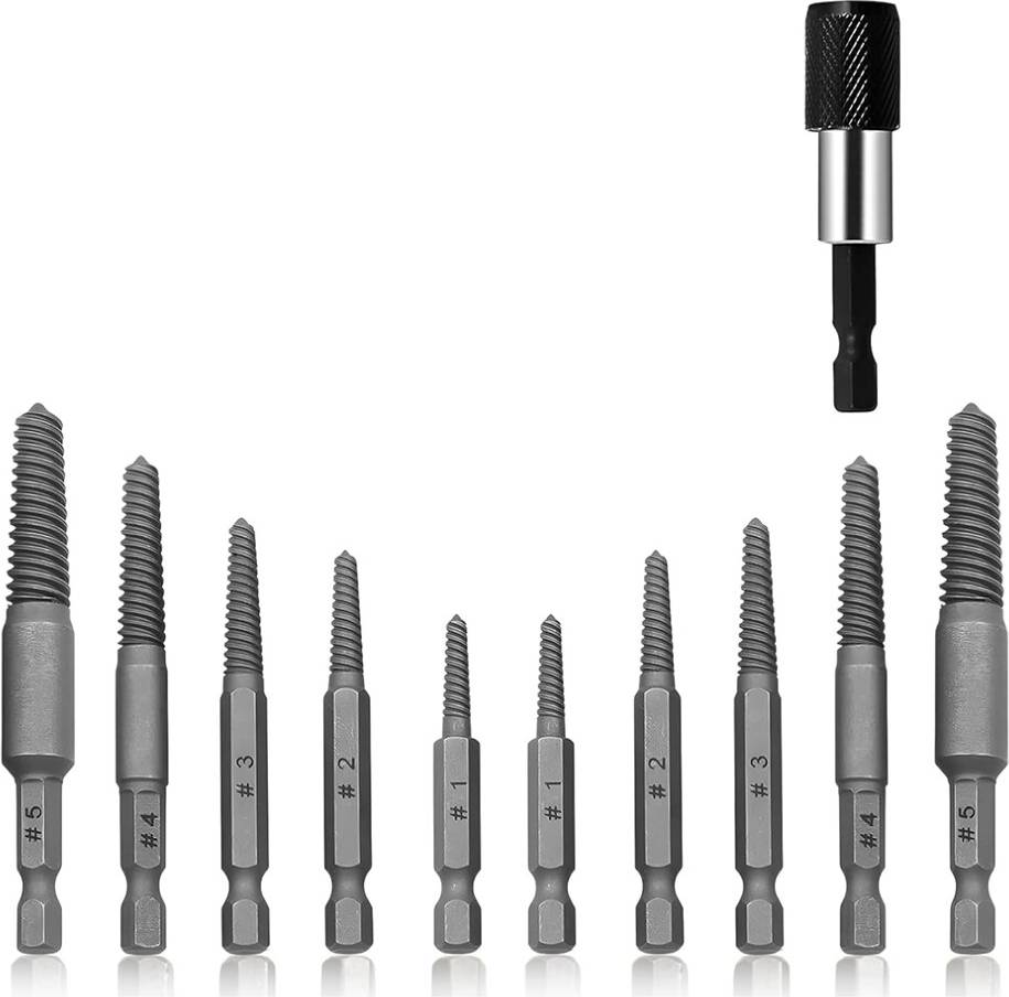 Tlily 11PCS Damaged Screw Extractor Set Tool Kit