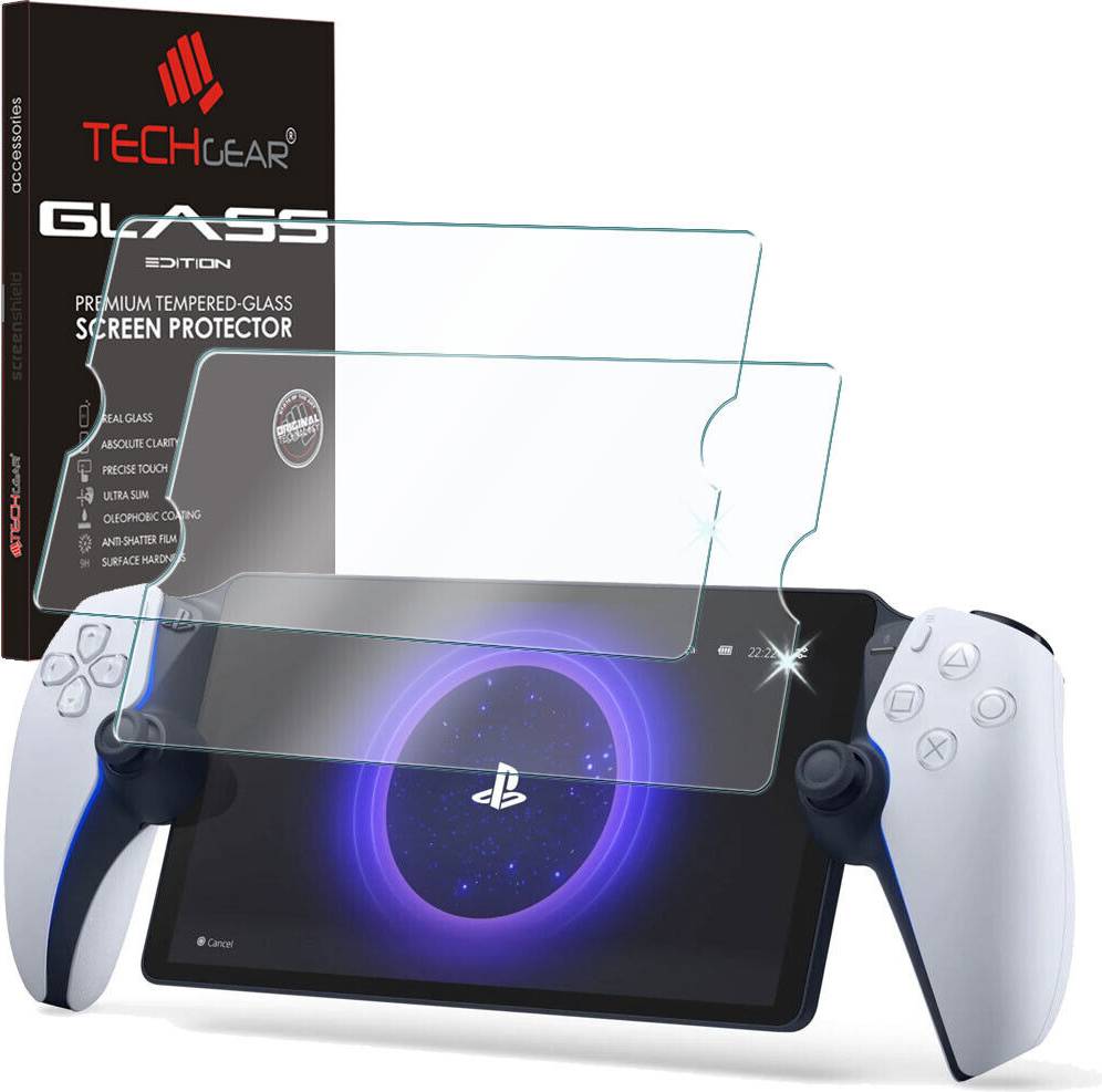 Playstation portal remote player TechGear Tempered Glass Screen Protector PS2 Pack