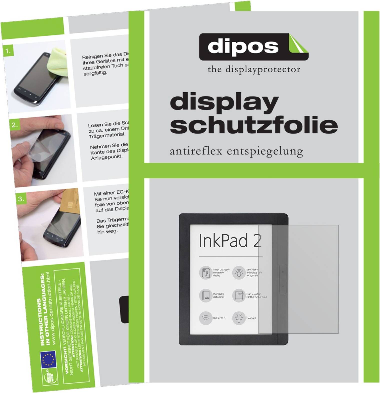 Dipos Screen Protector Pocketbook InkPad 2 PB840