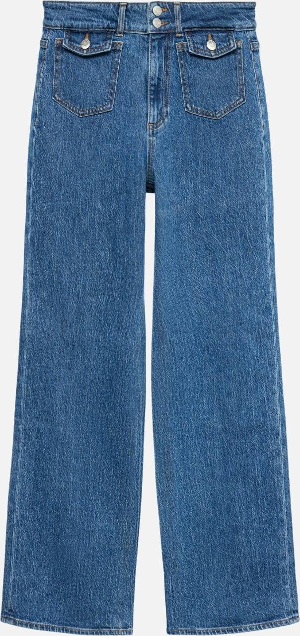 Vero Moda High Rise Wide Fit Cropped Jeans
