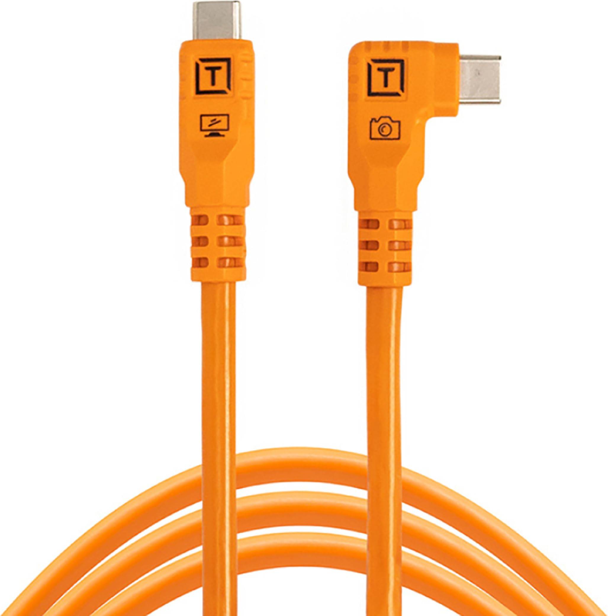 Tether Tools Pro Optima 10G USB-C Right Angle 10 Inch Cable 10m