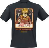 Steven Rhodes Fun T-shirt Emotionally Empty - Sort