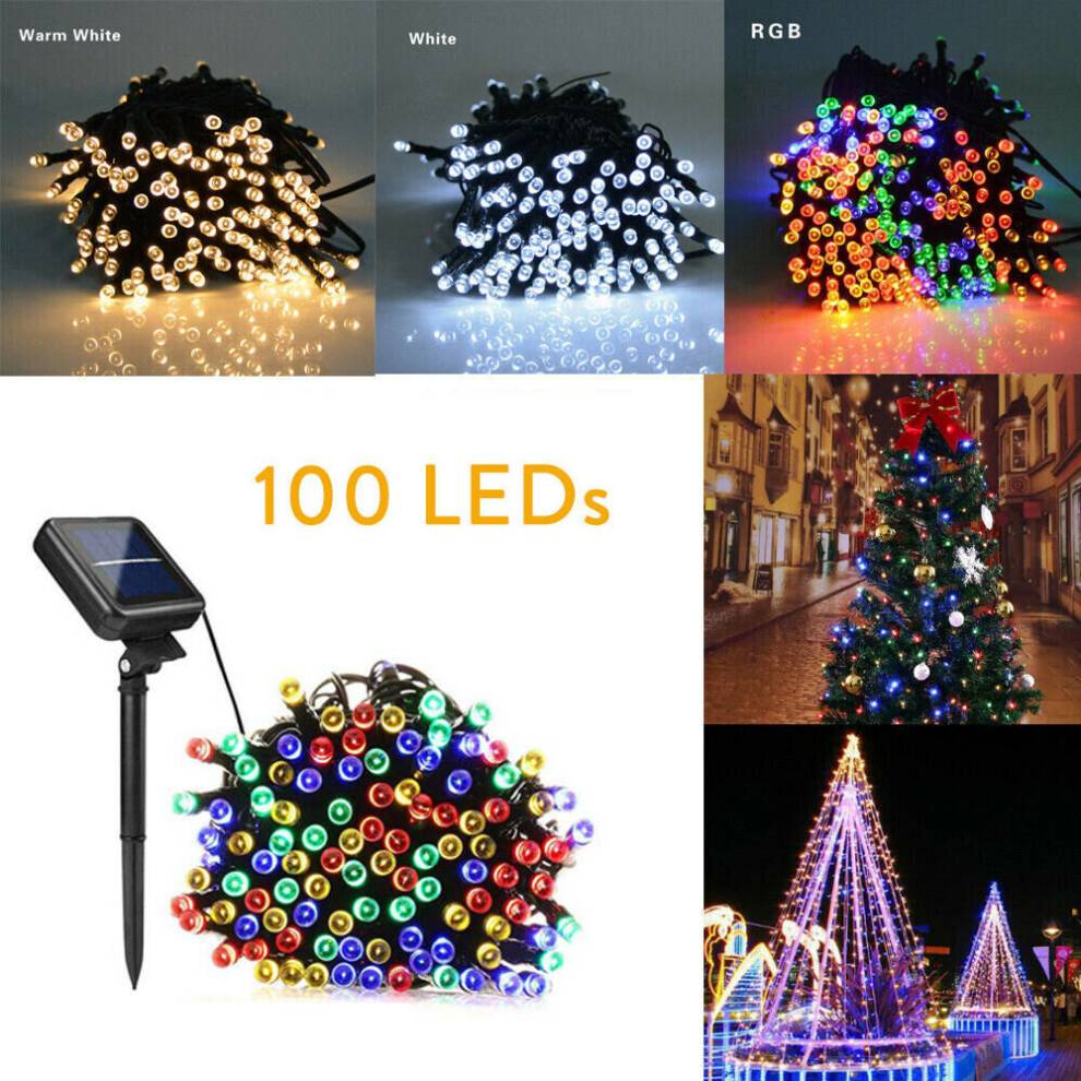 Ranpo 12M 100LEDs LED Solar Power Fairy String Light