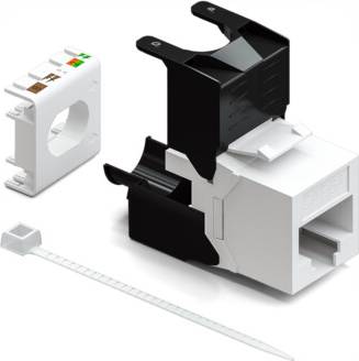 DeleyCON CAT6a Keystone Jack RJ45 Module 500Mhz 10GBit