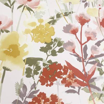 Carta Da Parati Flora Rosa Countryside Look