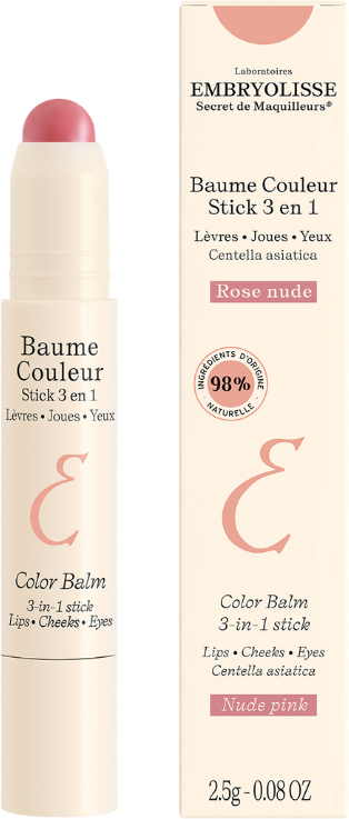 Embryolisse Color Balm 3-In-1 Stick Nude Pink - Multi