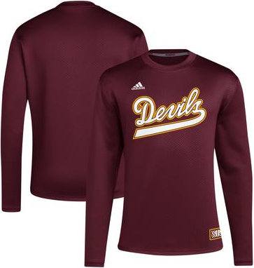 adidas Arizona State Sun Devils Reverse Retro Baseball Script Pullover Sweatshirt X-Large