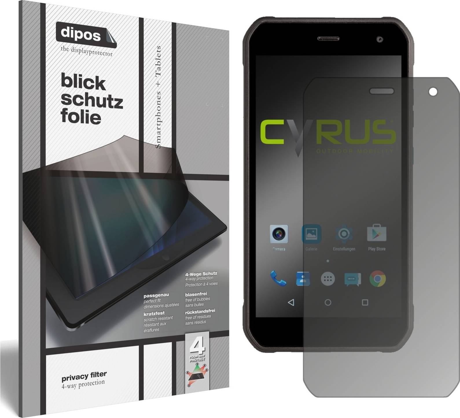 Dipos Cyrus CS40 Privacy Filter Screen Protector