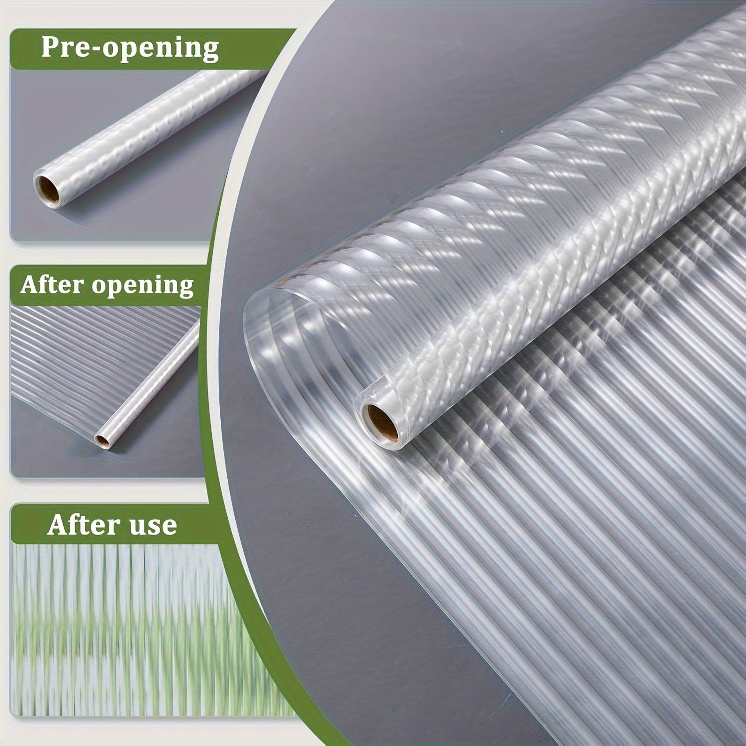 Temu Privacy 3D Fluted Glass Stickers Window Film