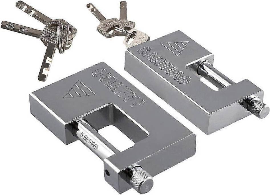 Kikidex 2PCS Multifunctional Waterproof Keyed Padlock