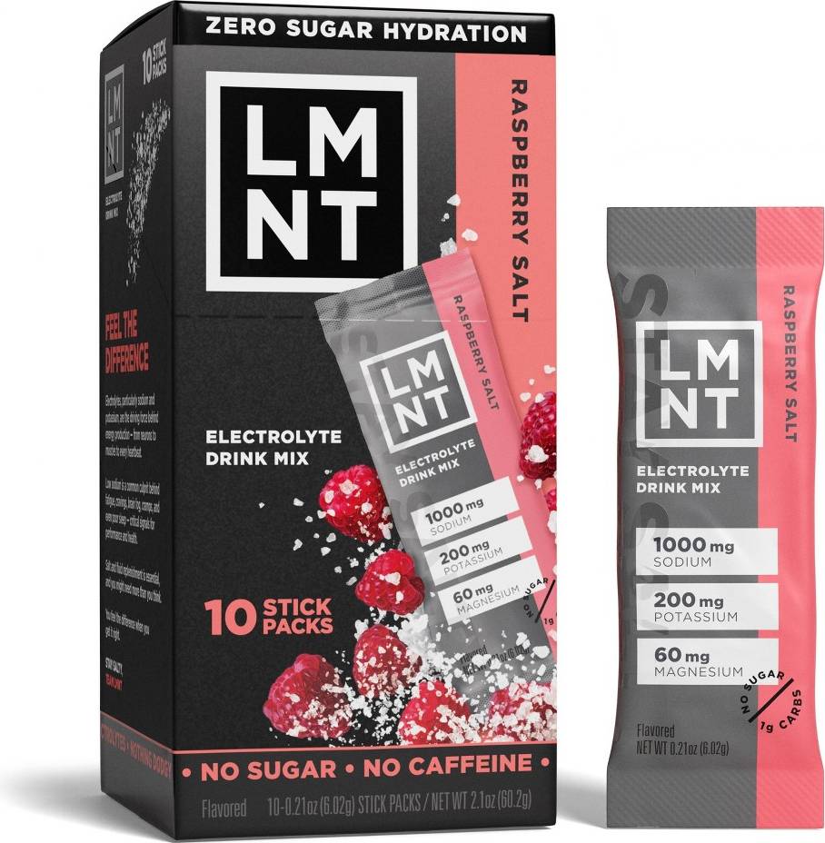 LMNT Recharge Electrolytes Raspberry Salt 10 Sachets