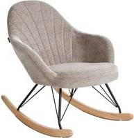 Beliani Fabric Polyester Seat Rocking Chair