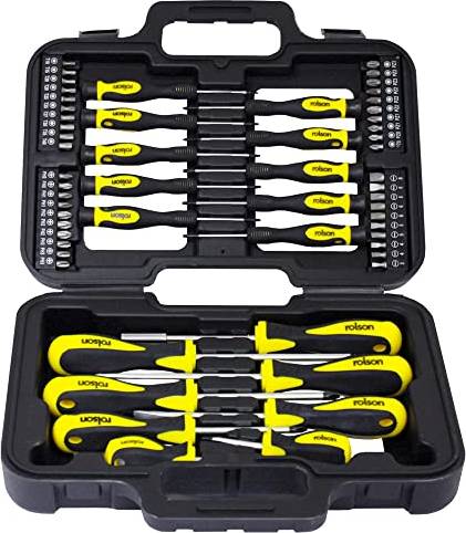 Rolson 58 pc Set Slotted Screwdriver