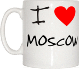 TeeTreeDesigns I Love Heart Moscow Mug Mug