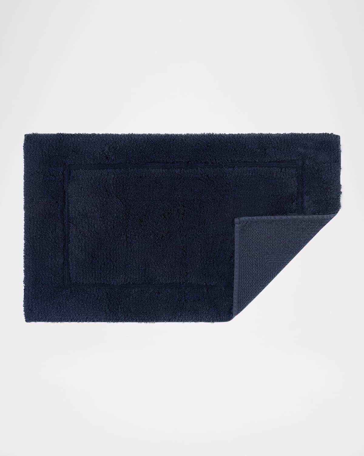 Matouk Milagro Large Bath Rug Navy Blue