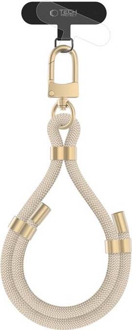Tech-Protect C4S Rope Wrist Strap Beige Gold
