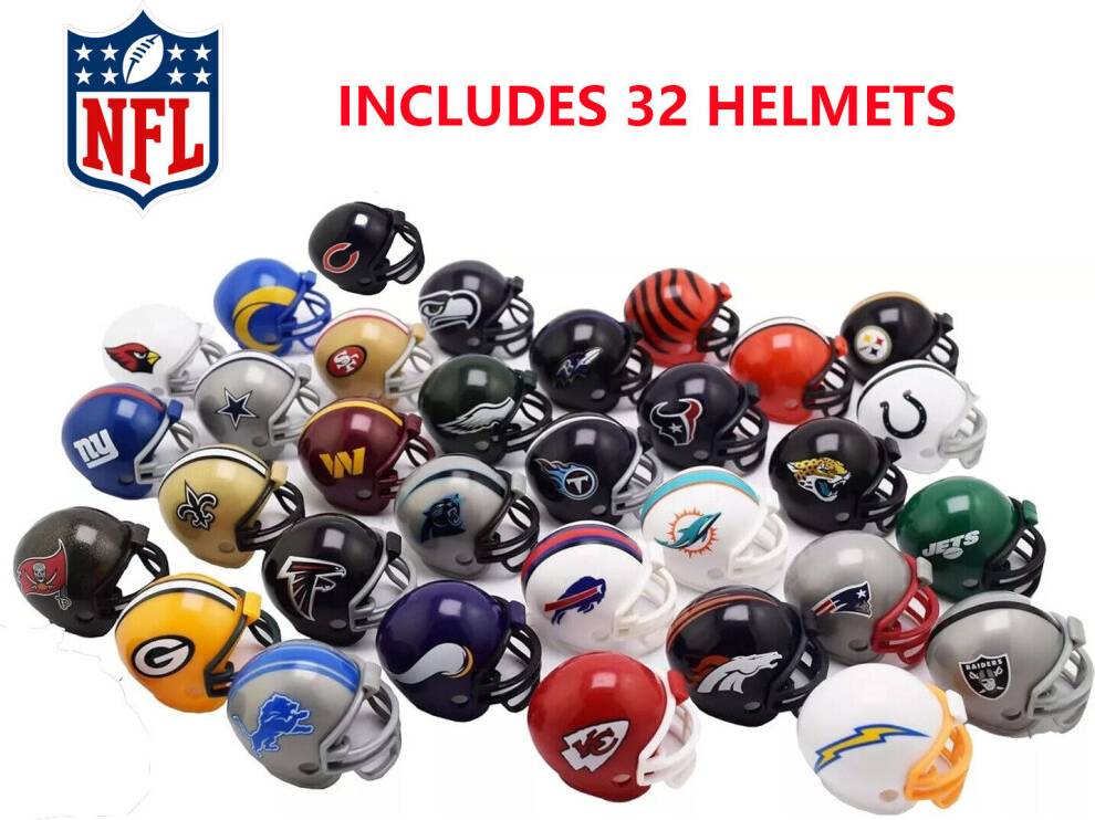 NFL Riddell Pocket Mini Tracker Helmet 32 PCS
