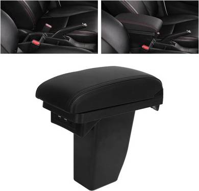 Interface Center Console Armrest Storage Box 3 USB