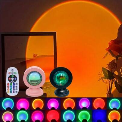 Shein 16 Color USB LED Sunset Spotlight