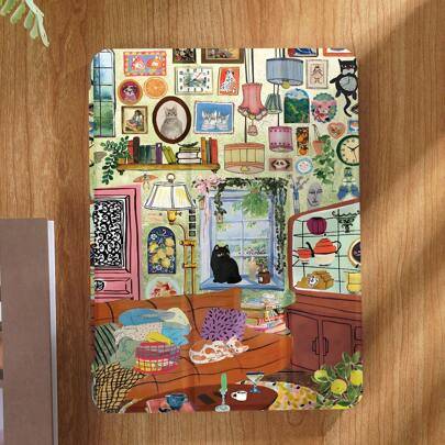 Shein Animal In The Corner Of The House Pattern Case