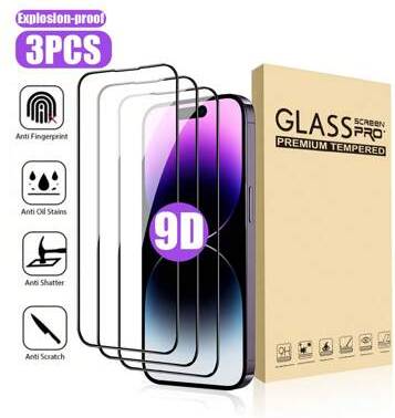 Iphone 14 pro max screen Shein Compatible iPhone 14 Pro Max Full Coverage Screen Protector