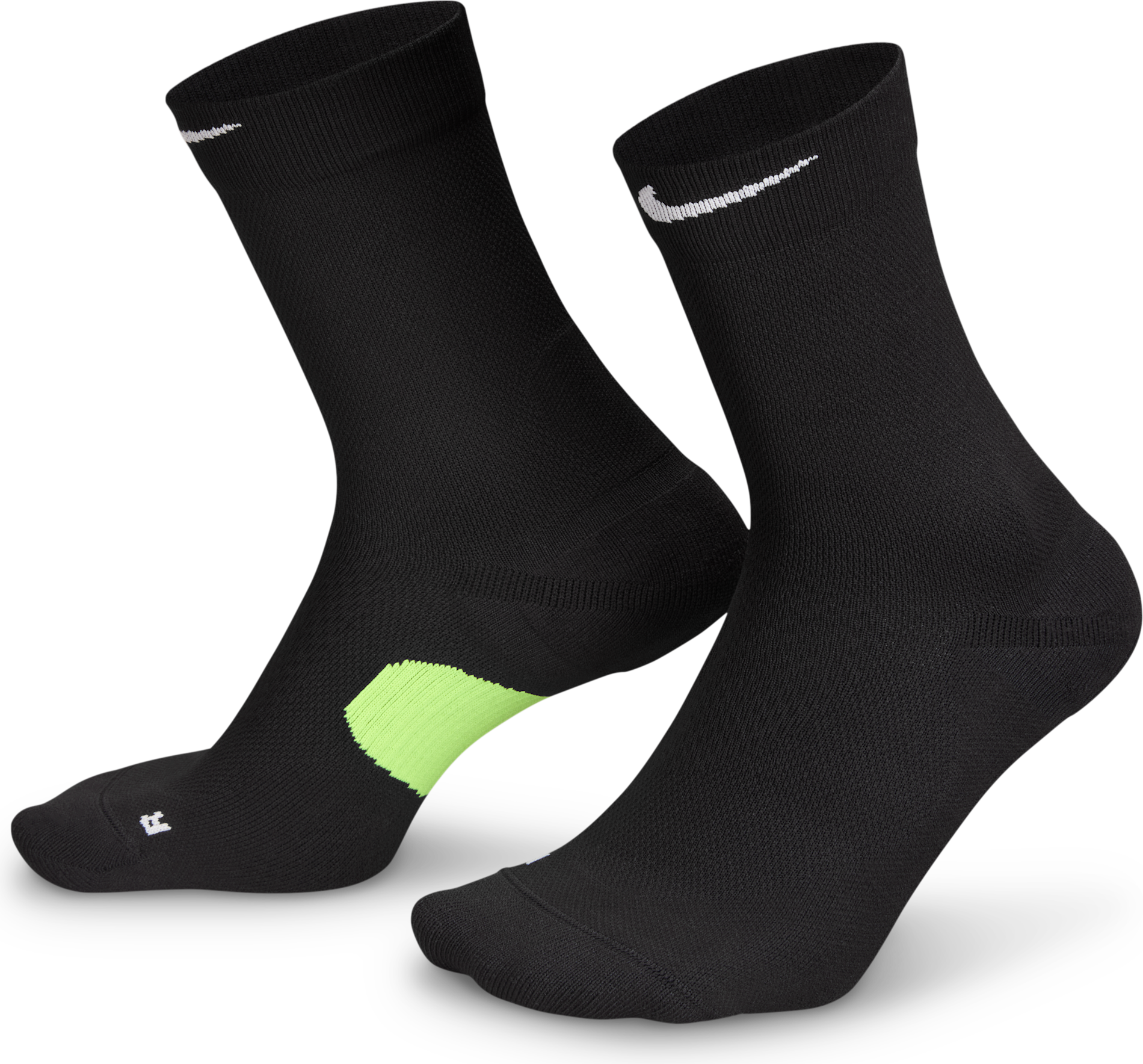 Nike Running Midweight Crewstrømper - Sort