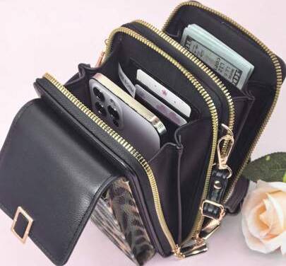 Shein Messenger Bag Multi-Function Large Capacity Double Zipper - Multi-Function