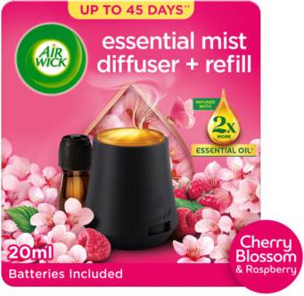 Cherry Blossom & Raspberry Essential Mist Diffuser Kit 20ml