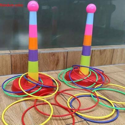 Shein Engaging Colorful Ring Toss Set