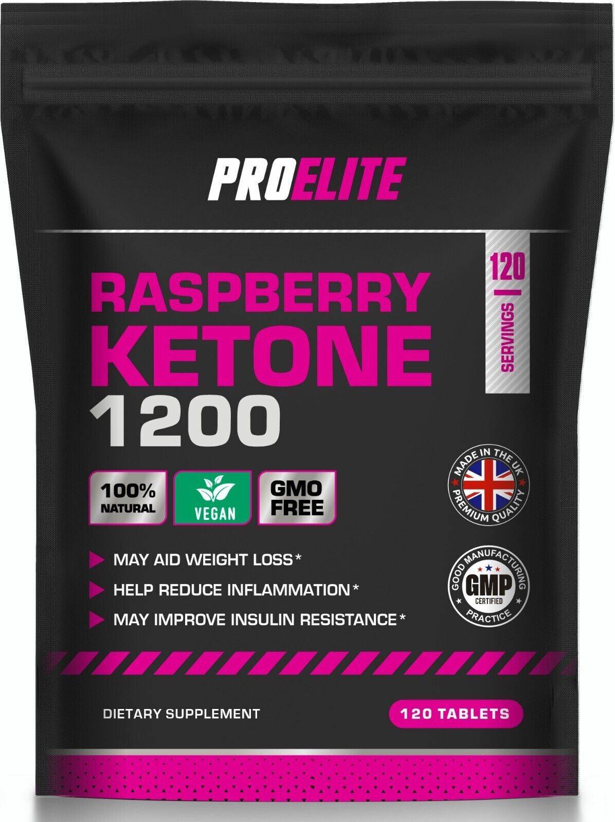 Fat burner ProElite Raspberry Ketone Max Pure Fat Burner Tablets 120 pcs