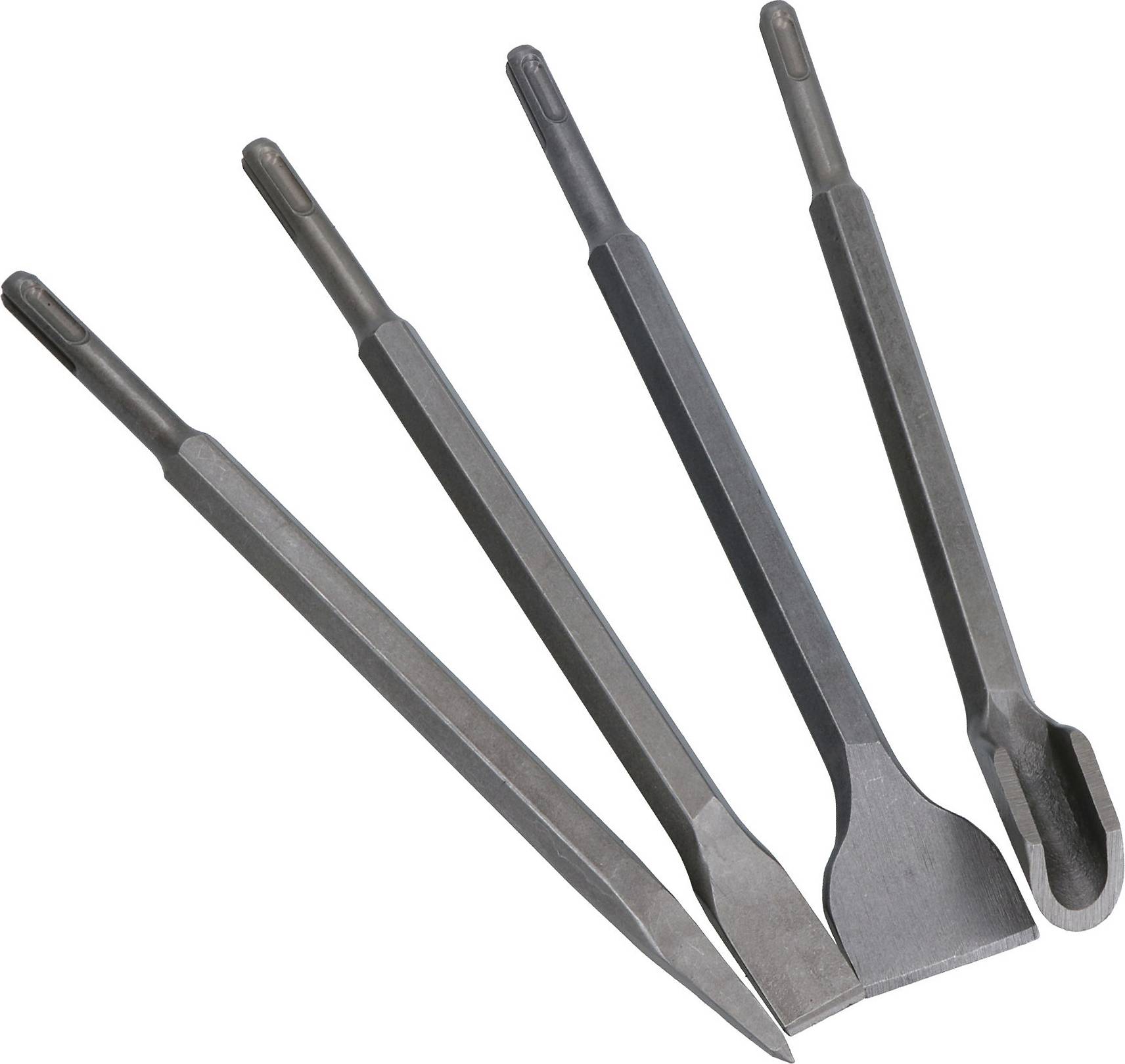 AB Tools SDS Plus Set Point Flat Gouge Tile 4pcs Kit Chisel