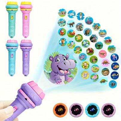 Shein Fun Projection Flashlight With 32 Patterns And 4 Cards