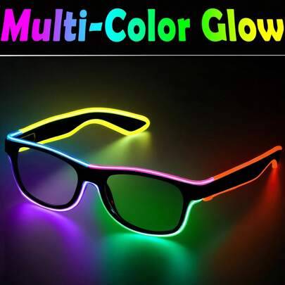 Shein LED Wireless Multi-Color Neon Glasses