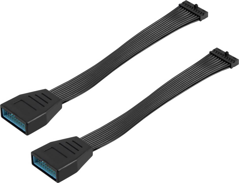 Torribaly 2Pcs Mini USB 3.0 Internal Extension Cable
