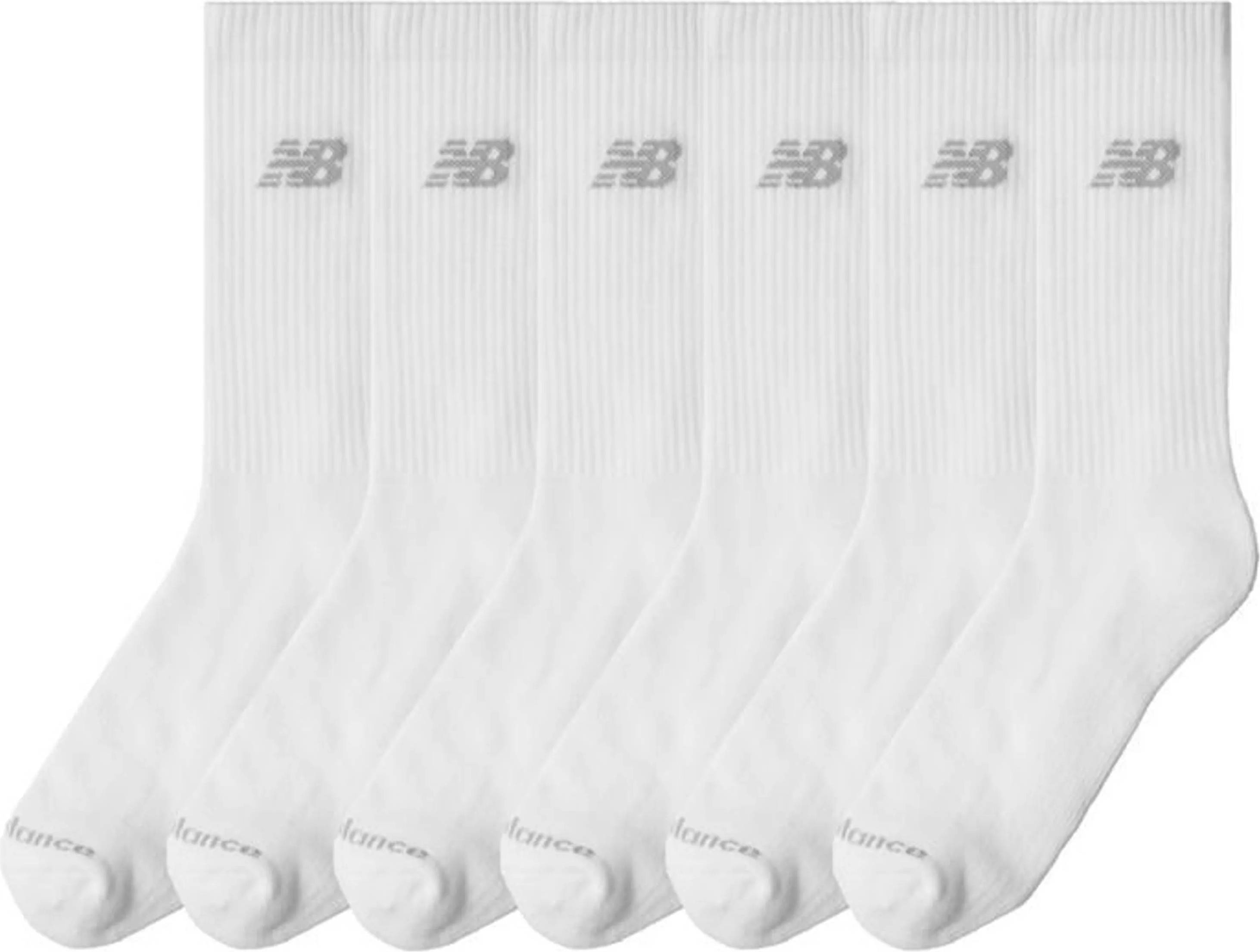 New Balance Strumpor Performance Basic Crew 6-Pack - Vit