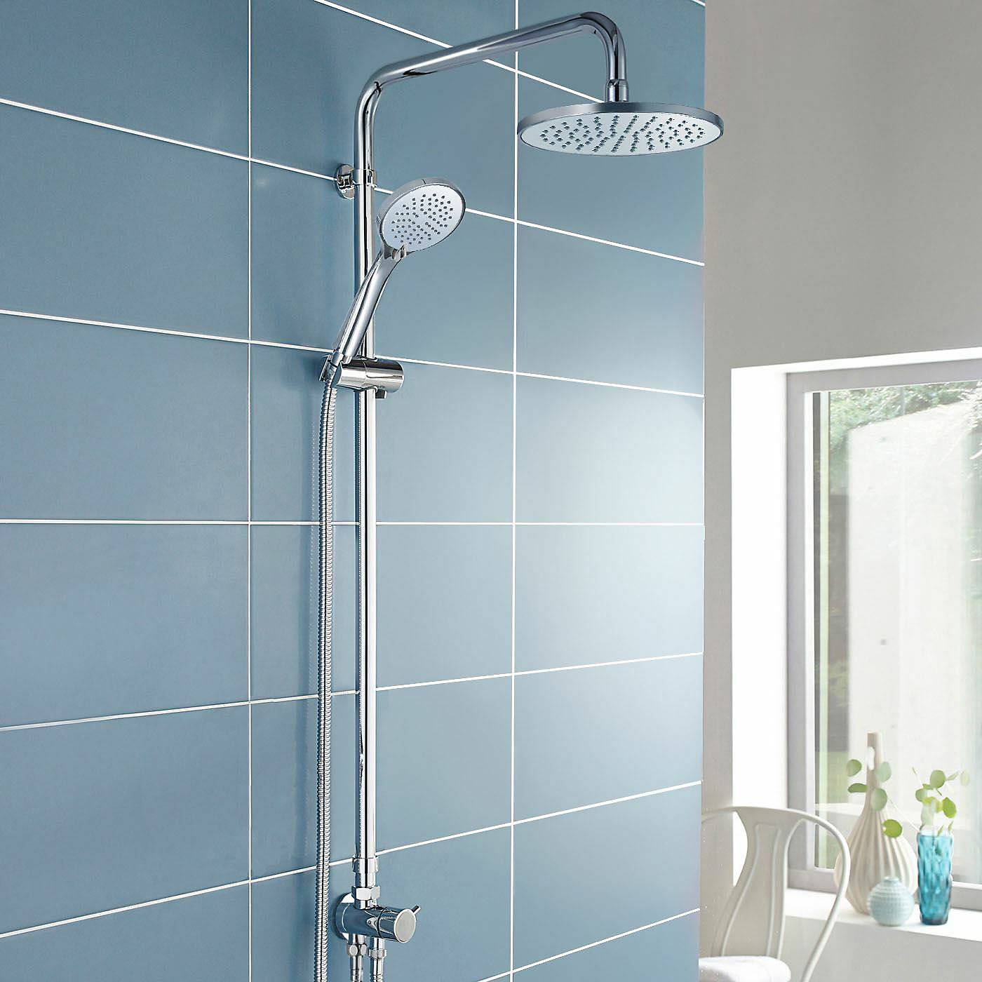 Nes Home Winstead Shower Riser Slide Rail Kit