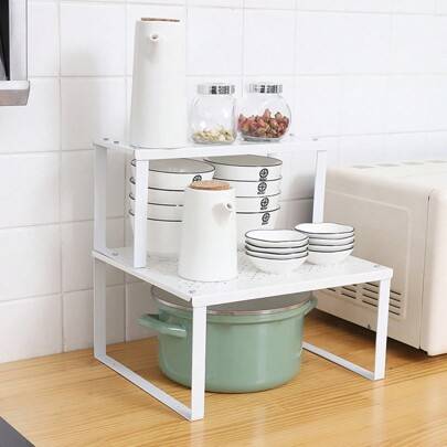Shein Kitchen Countertop Flat Storage Rack Kitchen Storage