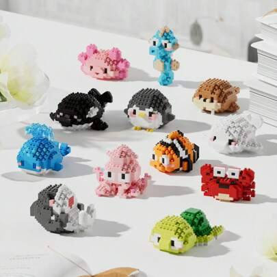 Shein Cute Marine Animal In Gift Box Building Block