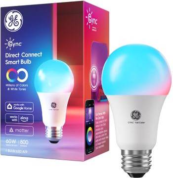 GE A19 LED Light Bulb Full Color