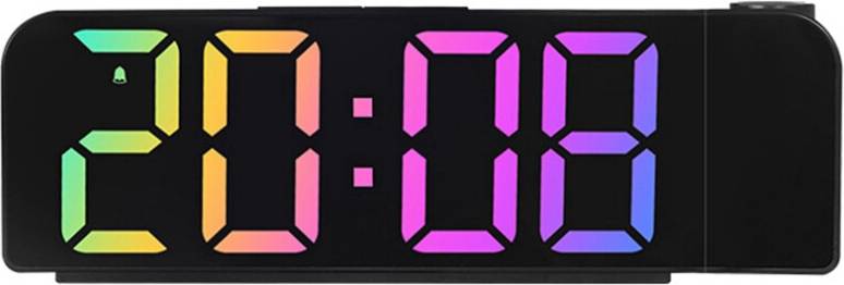 Kopinma Simple Projection Alarm Clock LED Large Font Display