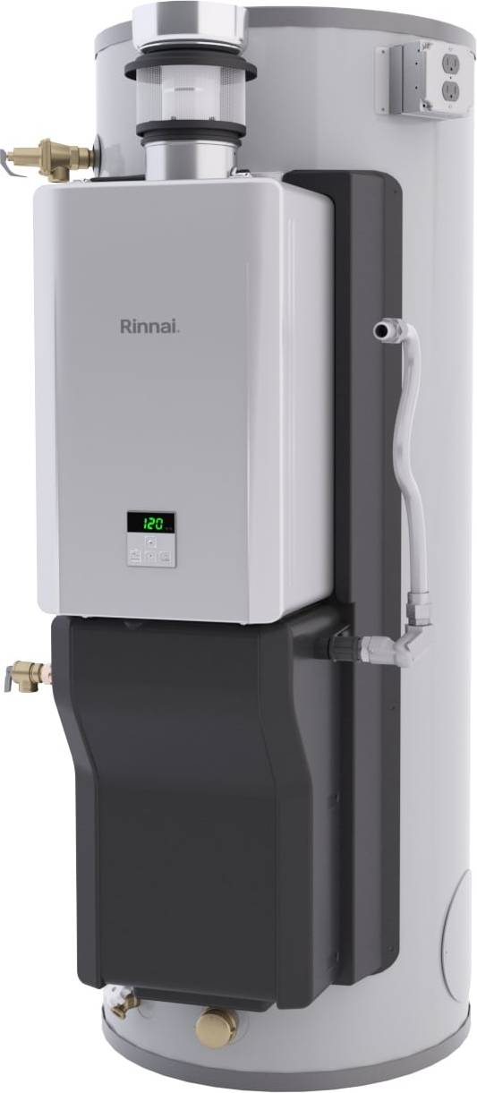 Indoor propane heaters Rinnai Demand Duo R-Series 80 gal Hybrid Water Heating System