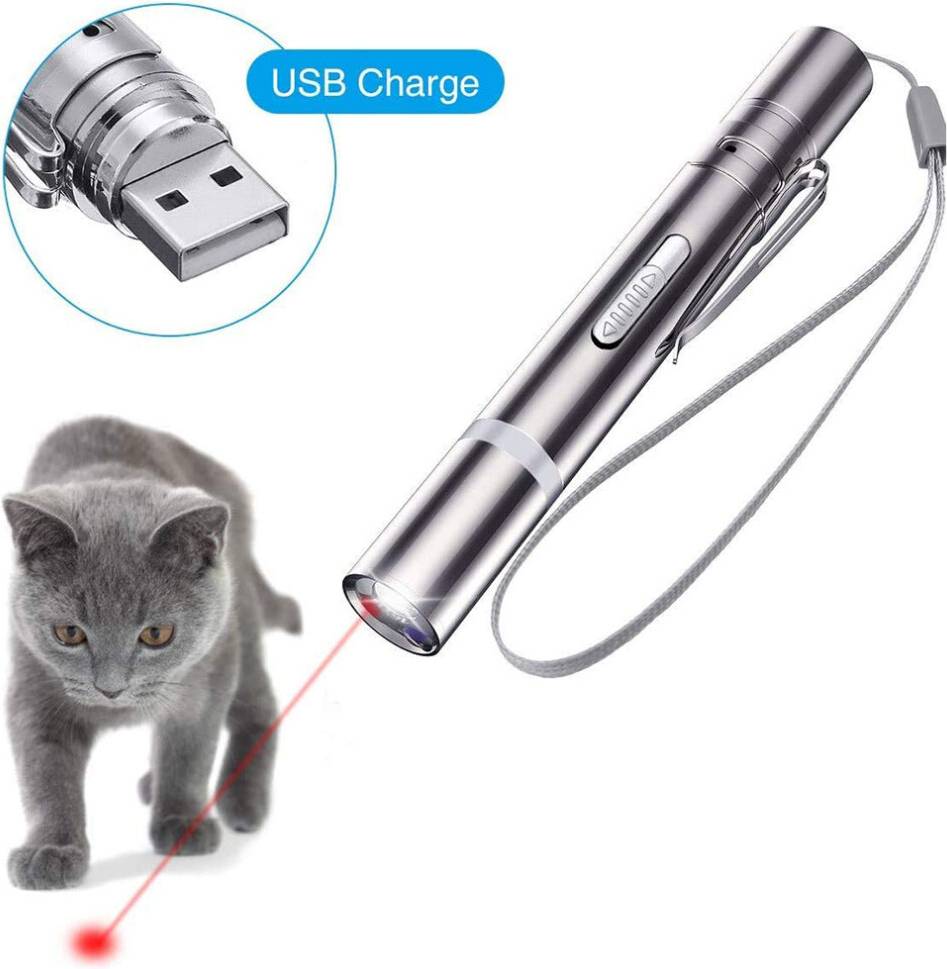 Wejoy Usb Inline Flashlight Cat Toy Set