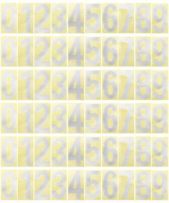 Uxcell 4 Inches Reflective Mailbox Numbers Silver 6 Sets