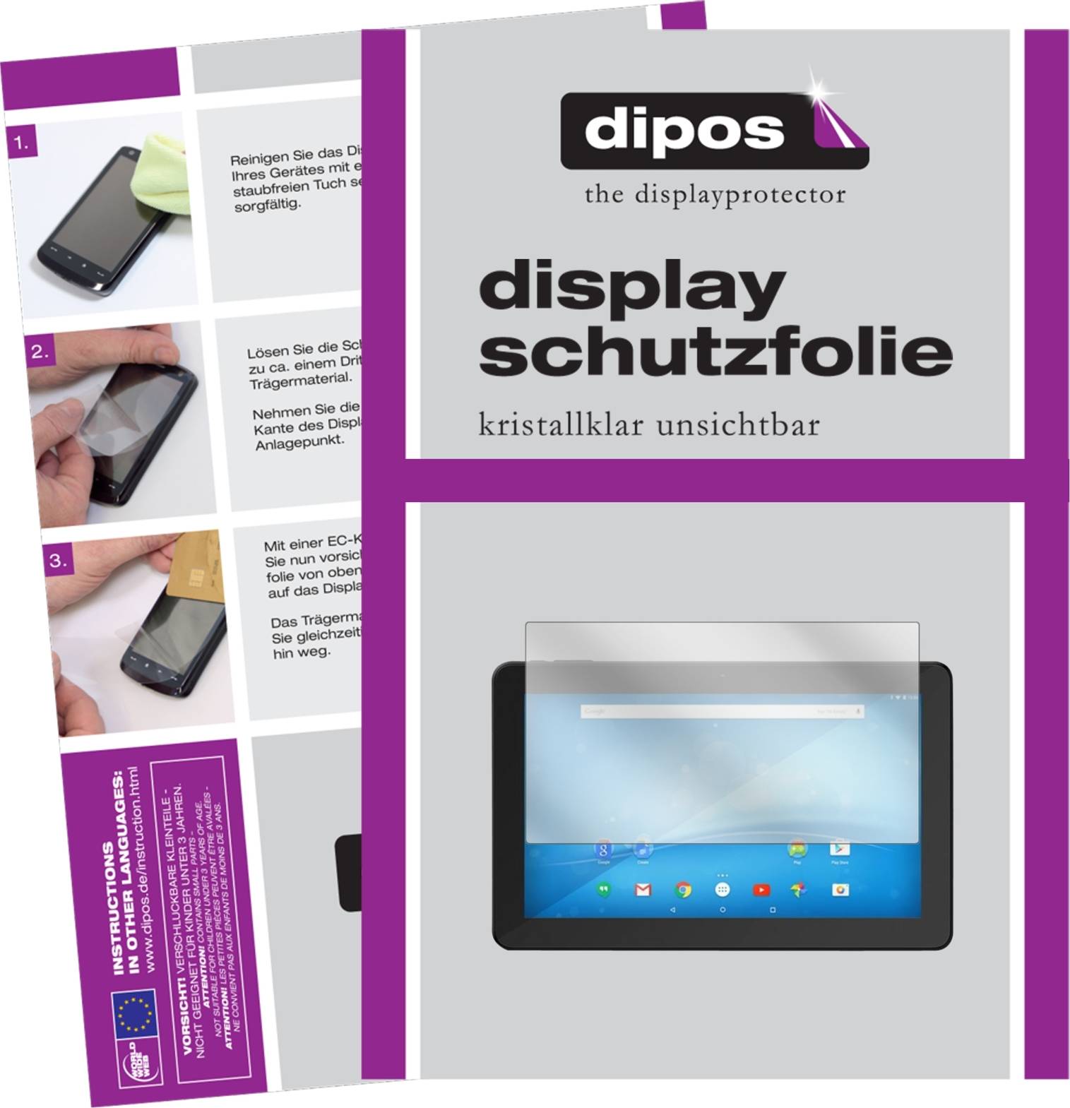 Dipos Screen Protector For Format 21.6 Zoll Wide