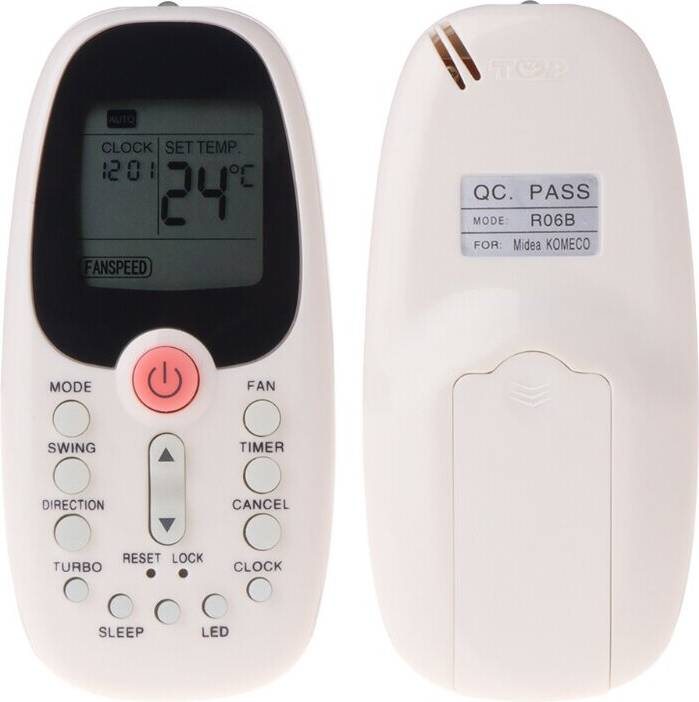 Wejoy Remote Control Replace For Midea Tornado Air Conditioner R06