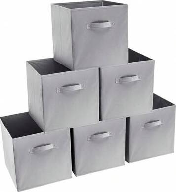 Shein Set Of 6 Foldable Cube Boxes Storage Box