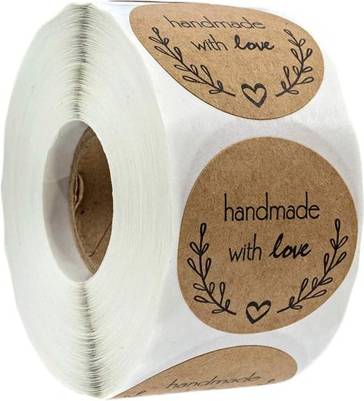 Shein 500pcs Kraft Paper Sticker Set