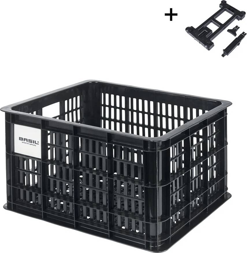 Basil Mik M Rear Basket - Negro