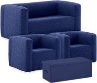 Inflatable sofa Wave Inflatable Lounge Chair Double Sofa Set Navy